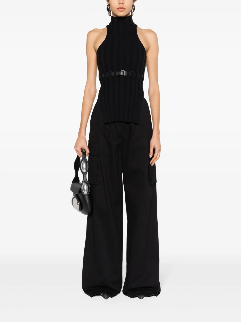 Image 2 of Alexander Wang belted wide-rib tank top