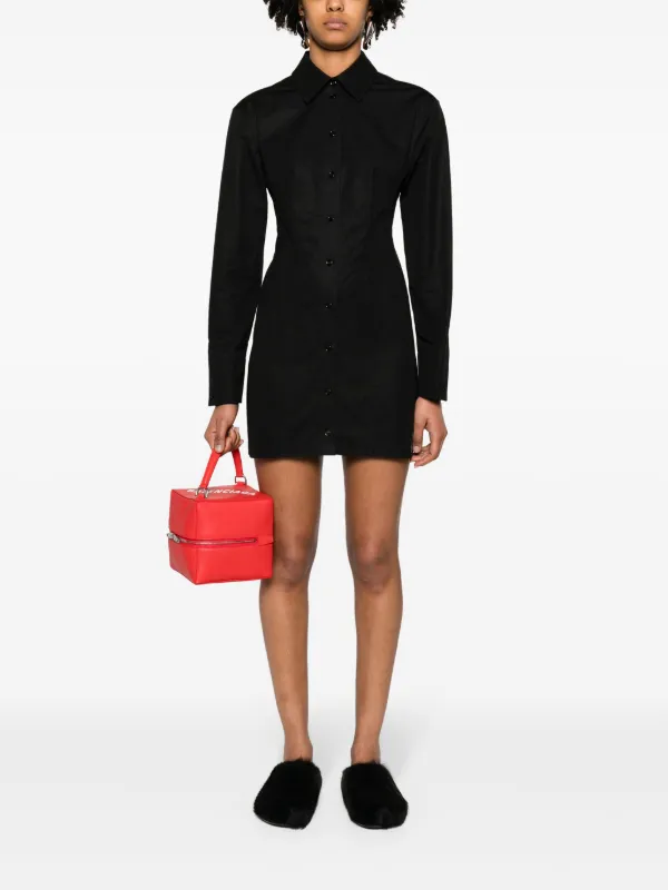 関税*送料込★Alexander Wang★ミニシャツドレス Alexander Wang シャツミニドレス | ブラック | FARFETCH JP