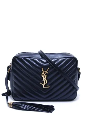 Ysl lou top camera bag navy
