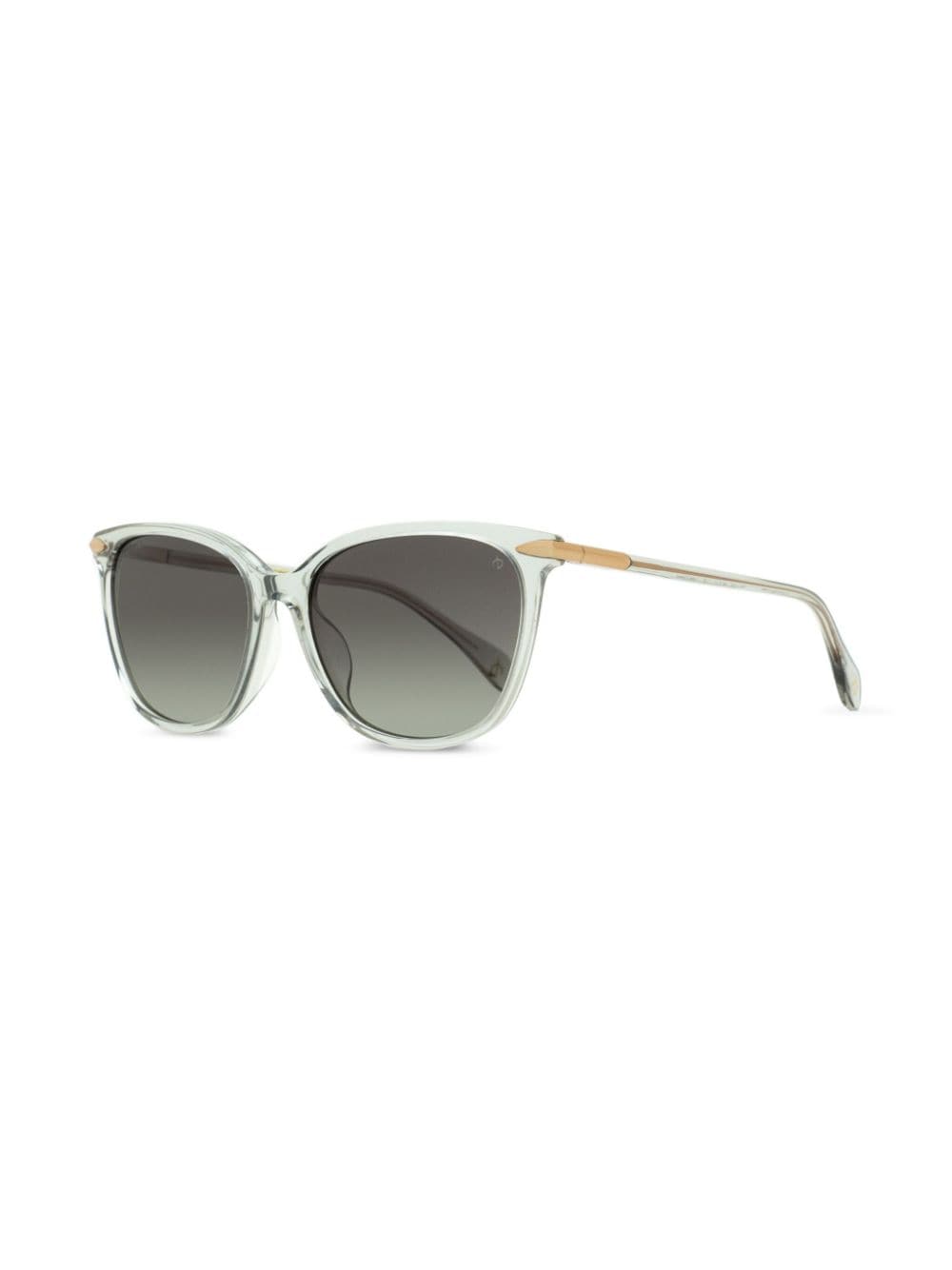 RAG & BONE EYEWEAR transparent rectangle-frame sunglasses - Grijs