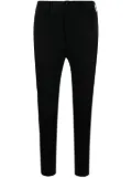 Incotex cotton-blend tapered trousers - Black