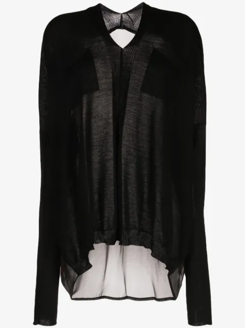 Masnada abstract-print wool blouse