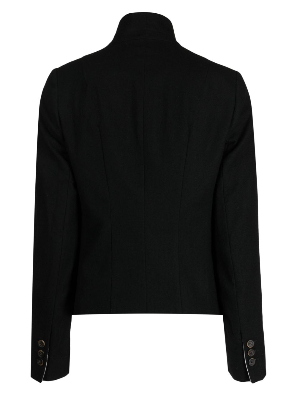 Forme D'expression asymmetric high-neck jacket - Zwart