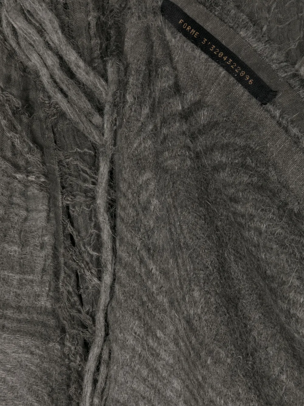 Forme D'expression Fiamma Distressed Scarf In Grey