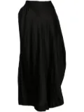 Forme D'expression asymmetric cotton midi skirt - Black