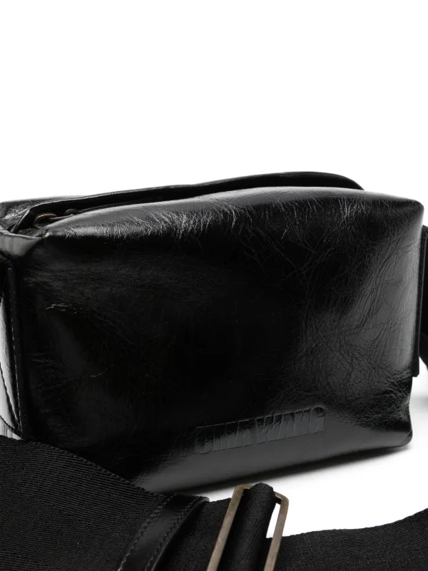 Uma Wang レザーショルダーバッグ Uma Wang レザー ショルダーバッグ | ブラック | FARFETCH JP