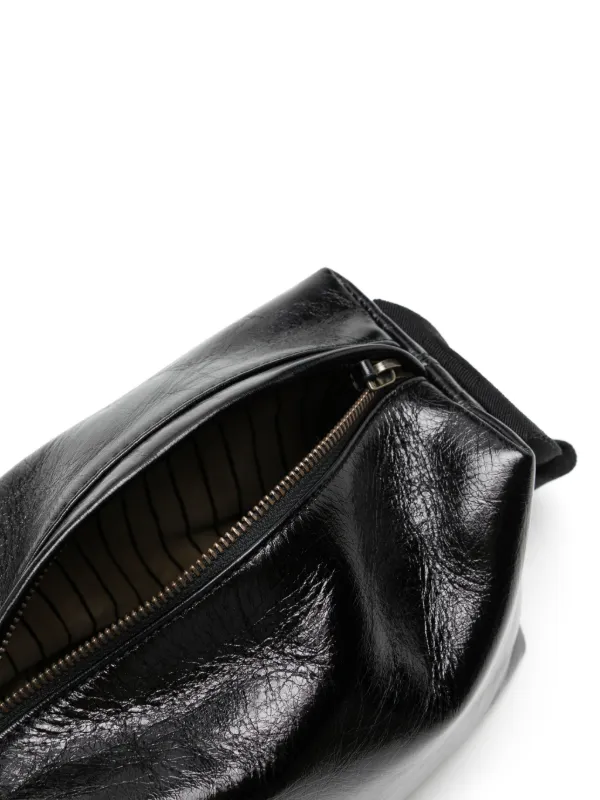 Uma Wang レザーショルダーバッグ Uma Wang レザー ショルダーバッグ | ブラック | FARFETCH JP