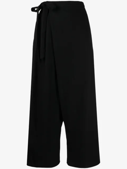 Forme D'expression wraparound drop-crotch trousers