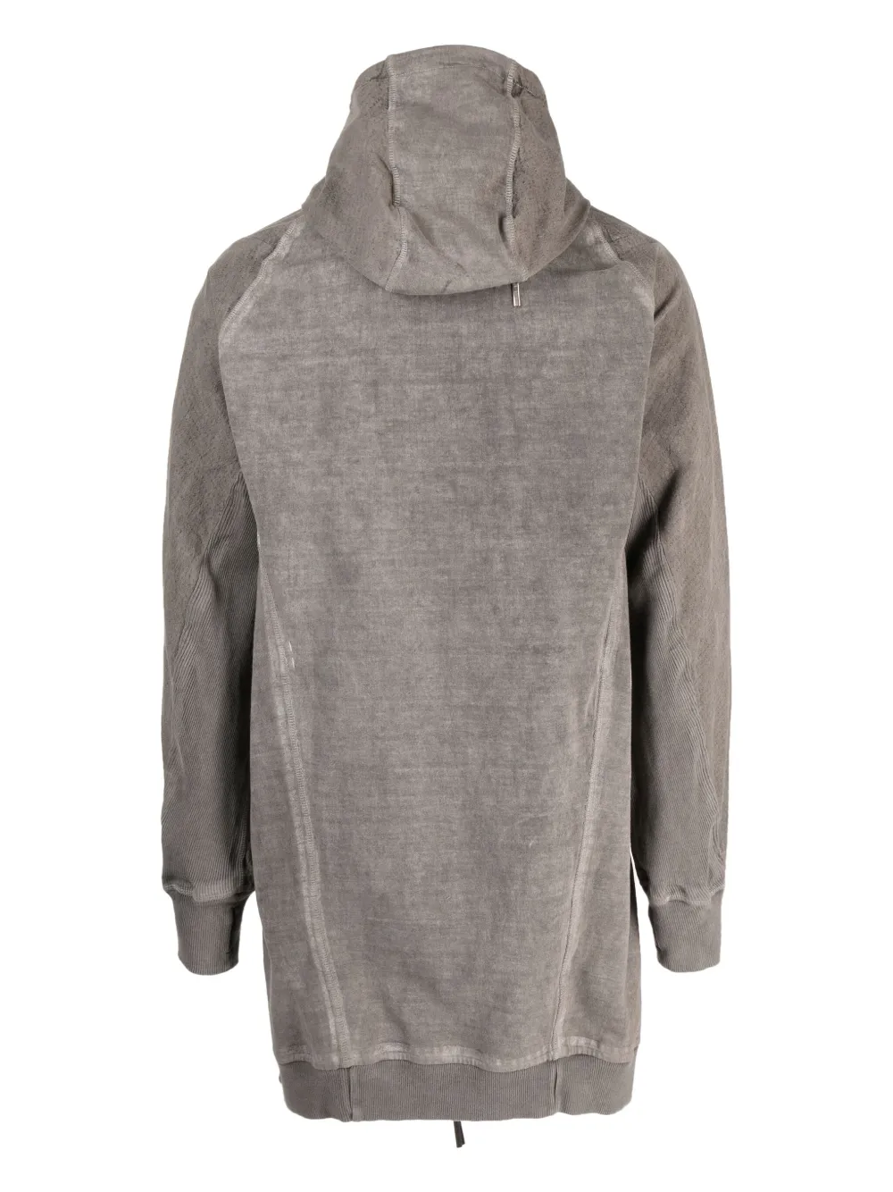 Boris Bidjan Saberi zipped hooded jacket - Grijs