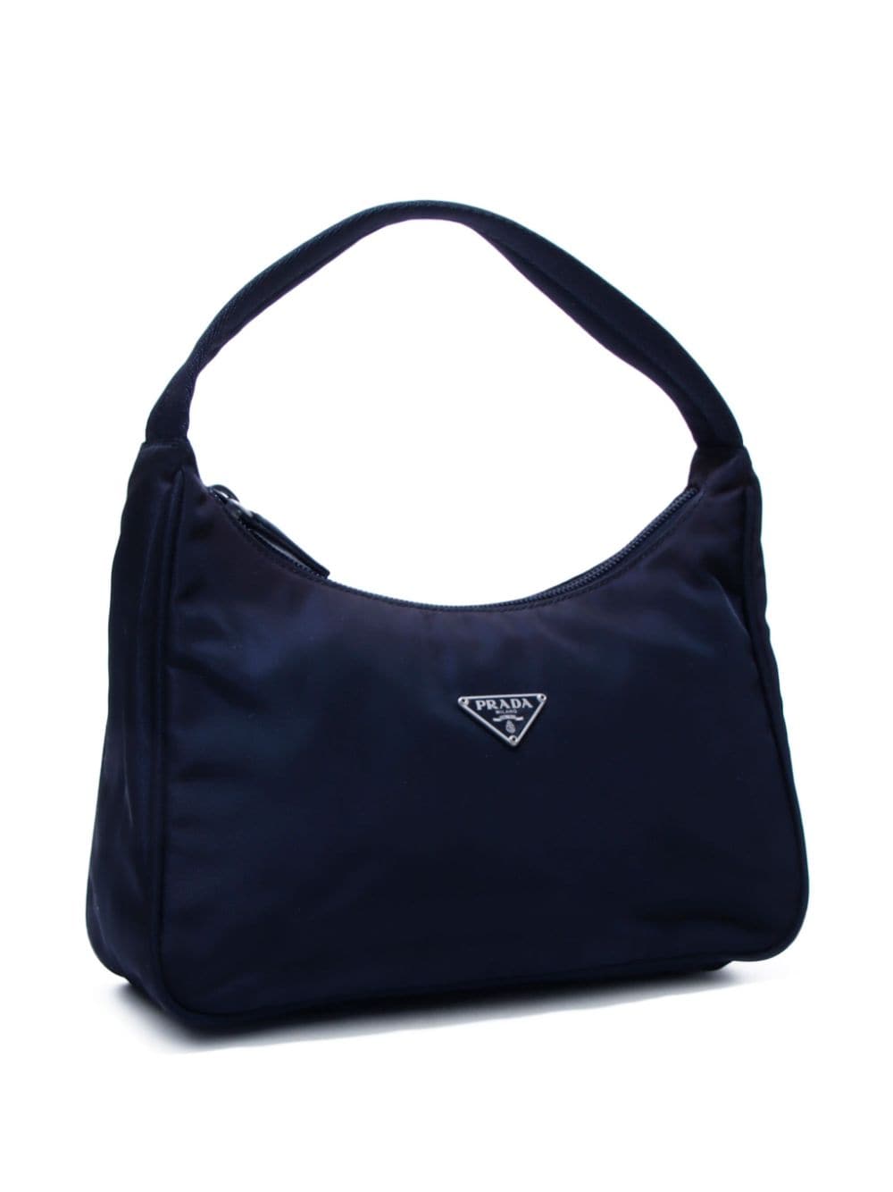 Pre-owned Prada 1990-2000 Triangle-logo Shoulder Bag In Black