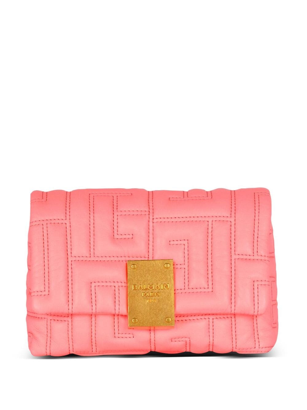 Balmain Mini 1945 Soft Quilted Tote Bag In Pink