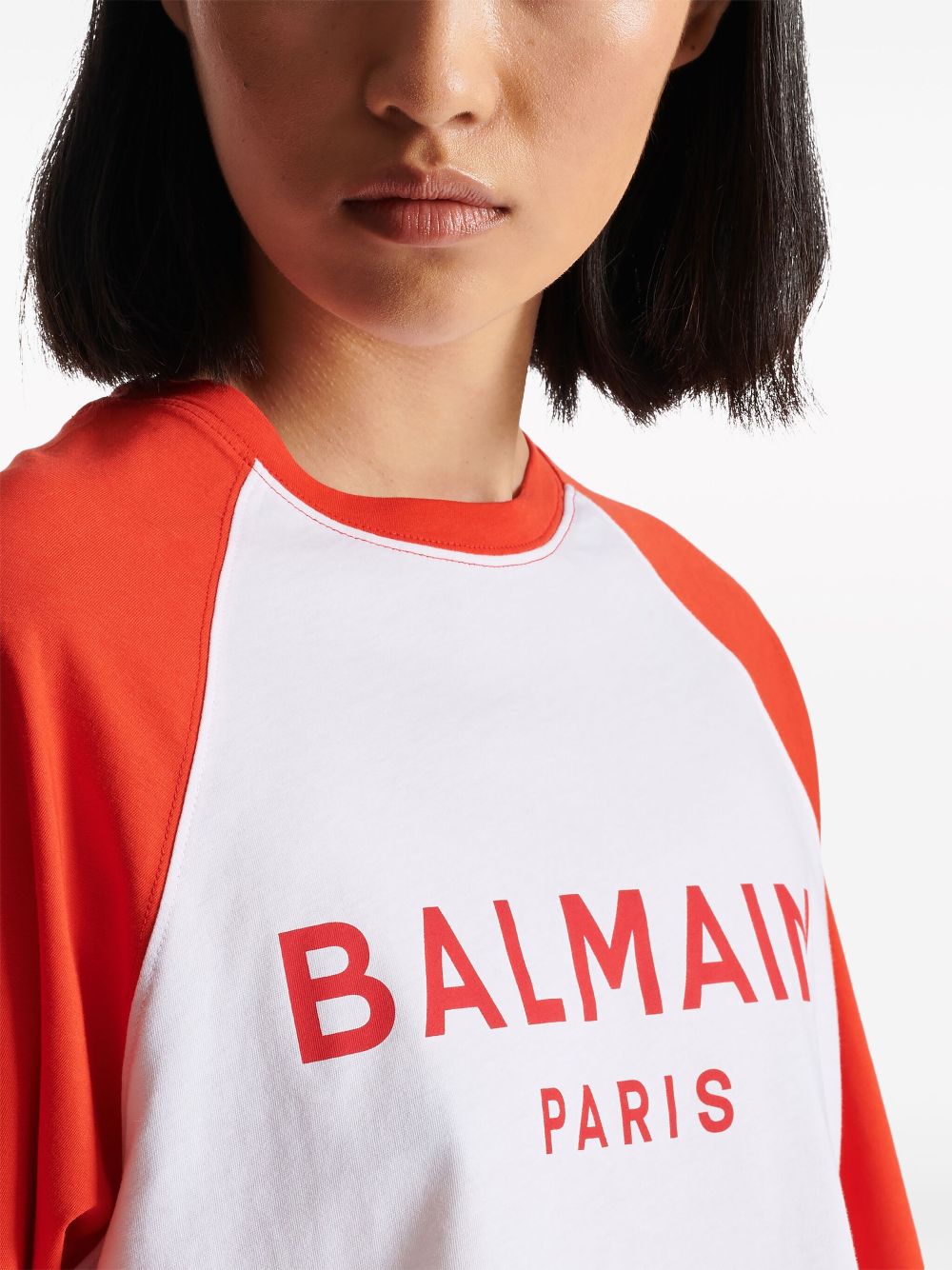 Affordable Balmain logo-print cotton T-shirt Women