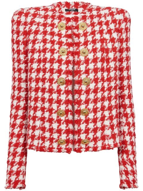 Balmain houndstooth tweed jacket