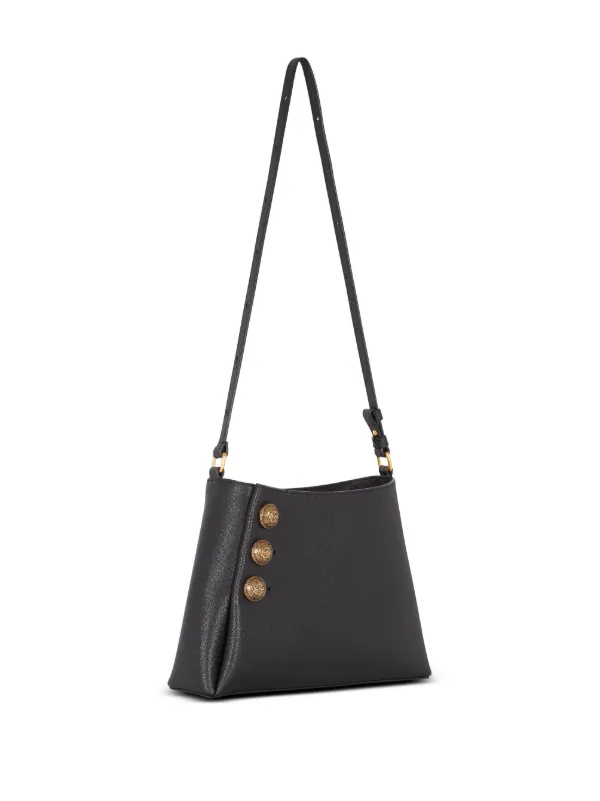 【関税＆送料込み】Balmain Embleme Shoulder Bag Balmain Embleme Shoulder Bag in Grained Leather - Bergdorf