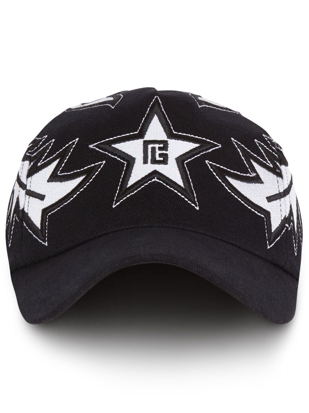 Western-embroidered cotton baseball cap