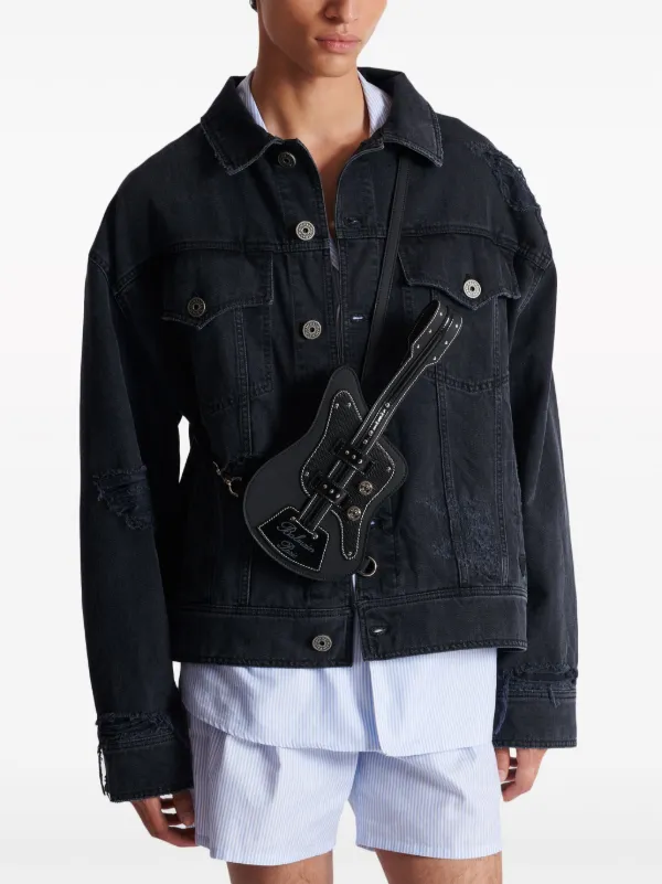 Balmain Guitar Shoulder Bag | Black | FARFETCH