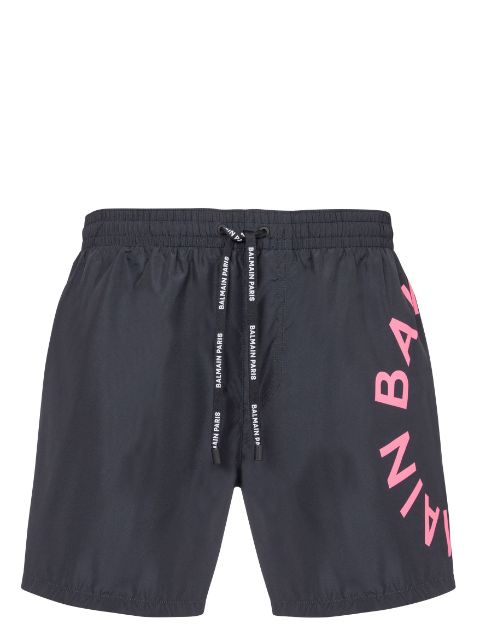 Balmain logo-print swim shorts Men