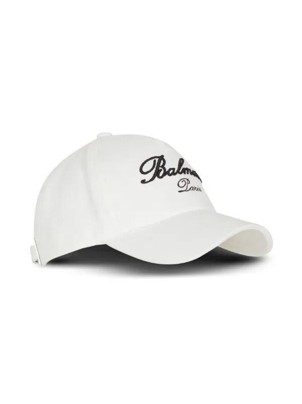 Balmain Signature-embroidered Baseball Cap - Farfetch