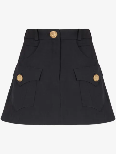 Balmain minijupe Western à empiècements