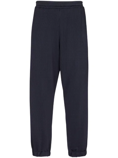 Balmain monogram-pattern elasticated-waistband track pants