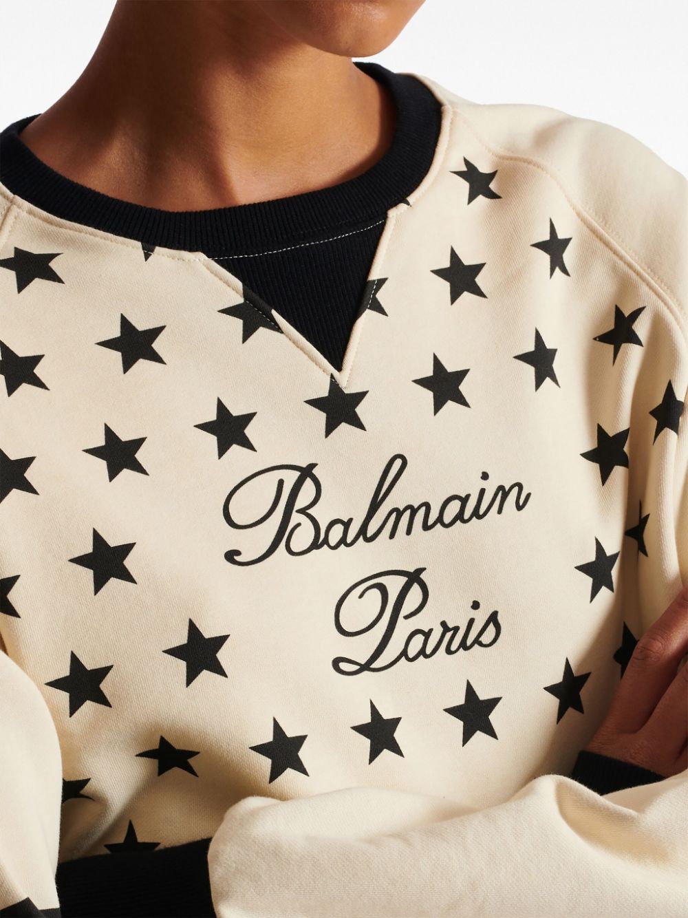 Affordable Balmain Signature-logo organic-cotton sweatshirt Women