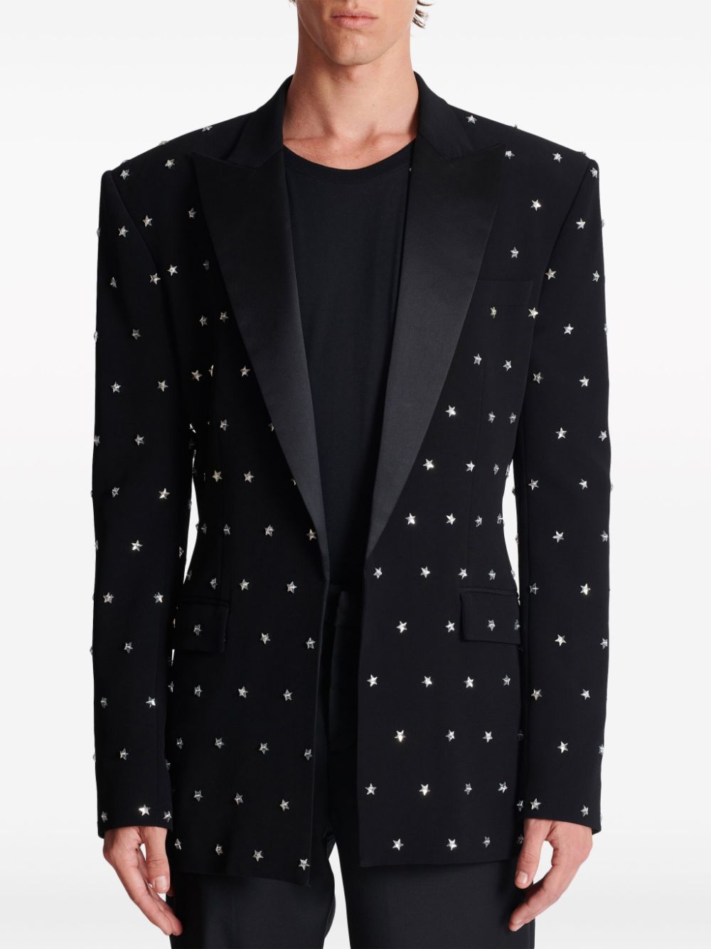 Balmain Stars-embroidered blazer Men