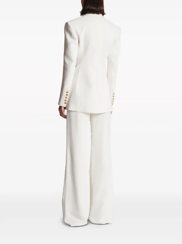 【関税&送料込】Balmain White Viscose Blend Blazer Balmain WHITE VISCOSE BLAZER | palazzobelli | REVERSIBLE