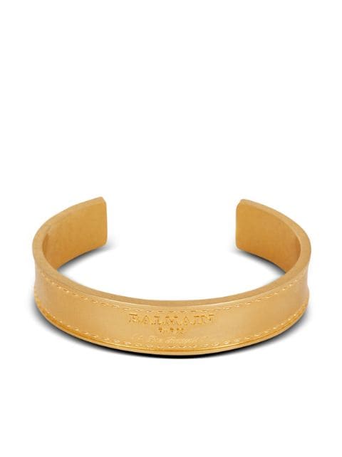 Balmain Siganture open-cuff bracelet
