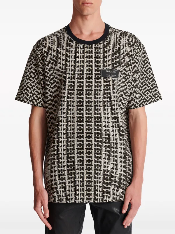 Balmain T-shirt with embroidered logo | Men's Clothing | Vitkac