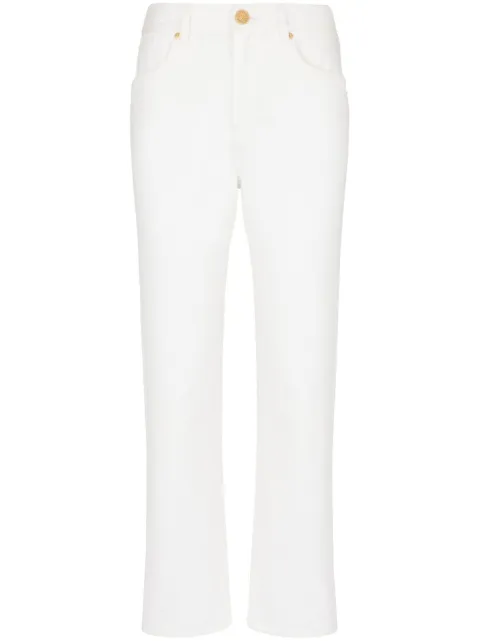 Balmain Halbhohe Straight-Leg-Jeans