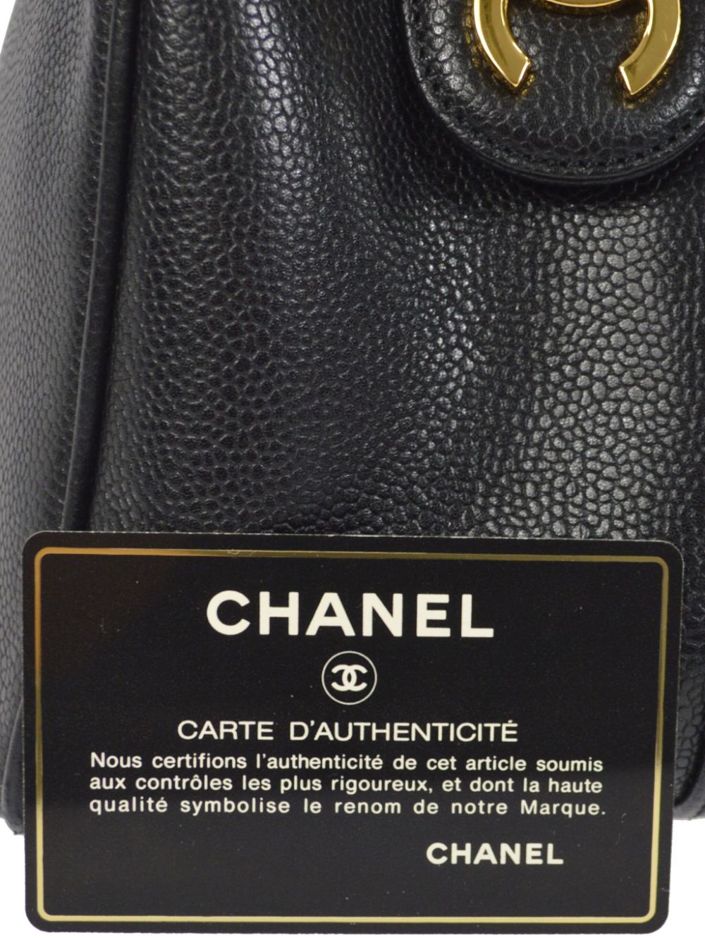 CHANEL 1997 CC stitch travel bag Women