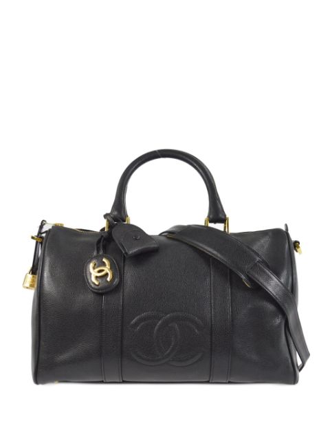 CHANEL 1997 CC stitch travel bag Women