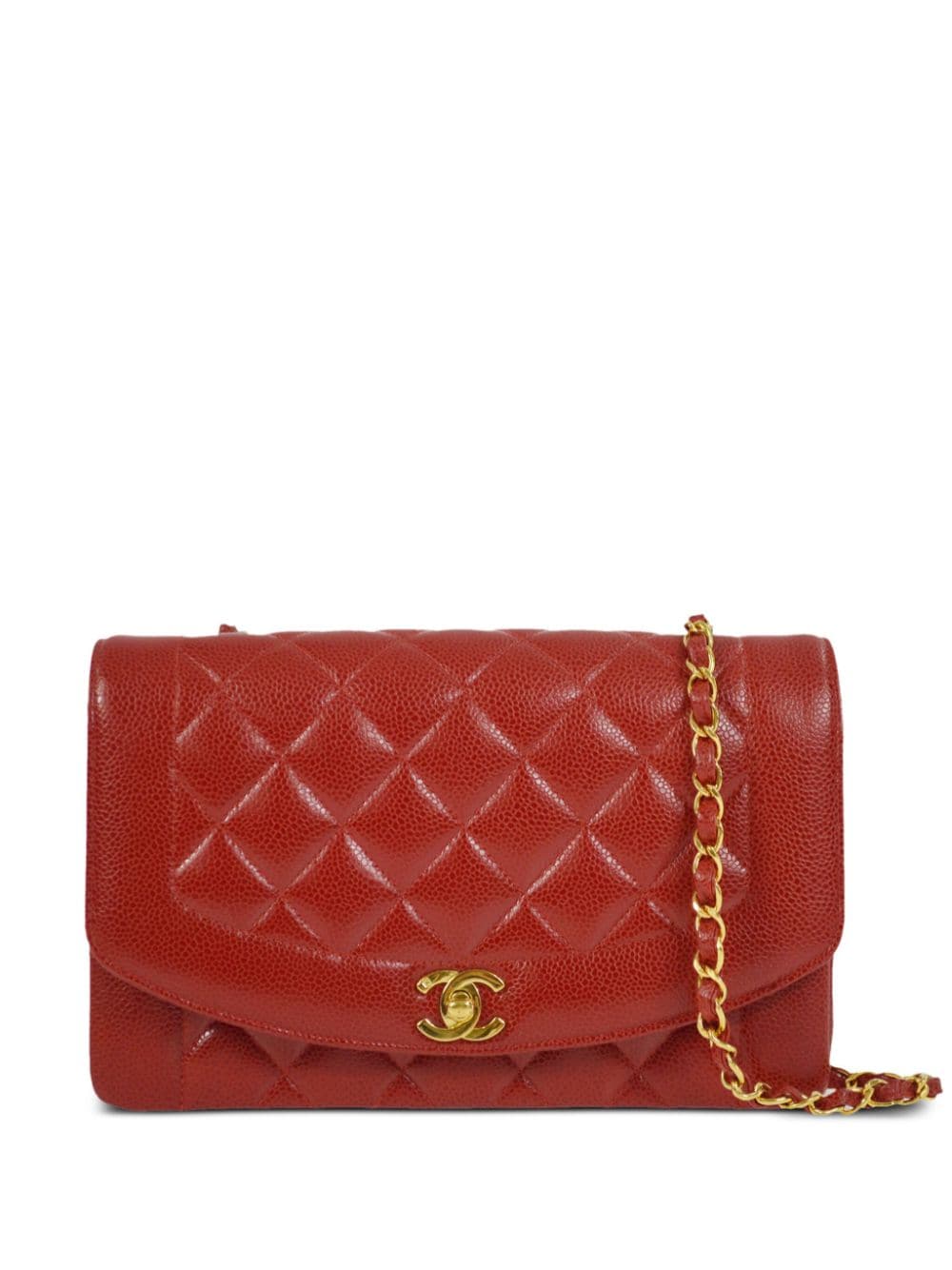 Pre-owned Chanel 1995 Diana Shoulder Bag In Red
