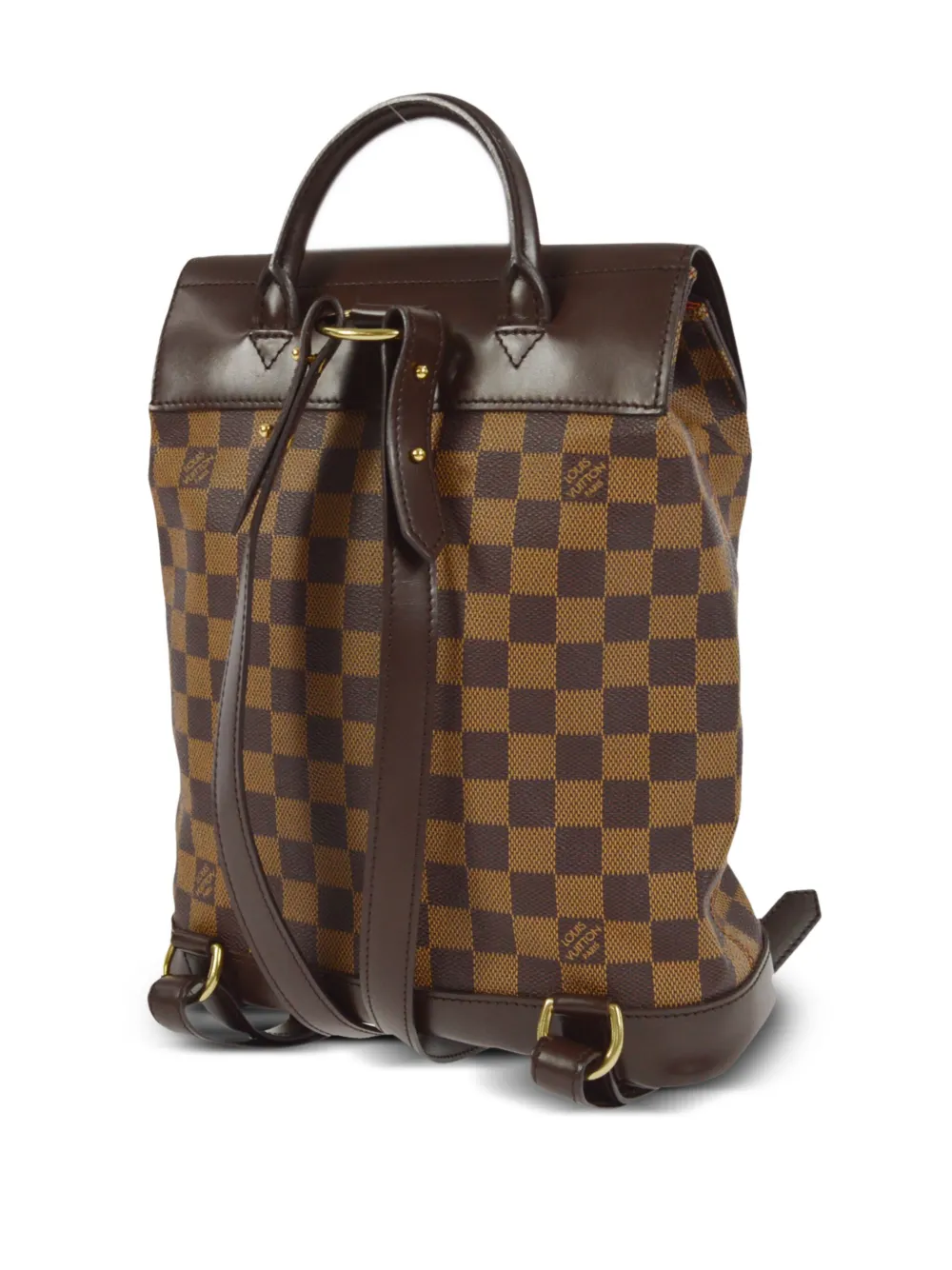 Louis Vuitton 2004 pre-owned Damier Ebène Soho rugzak - Bruin