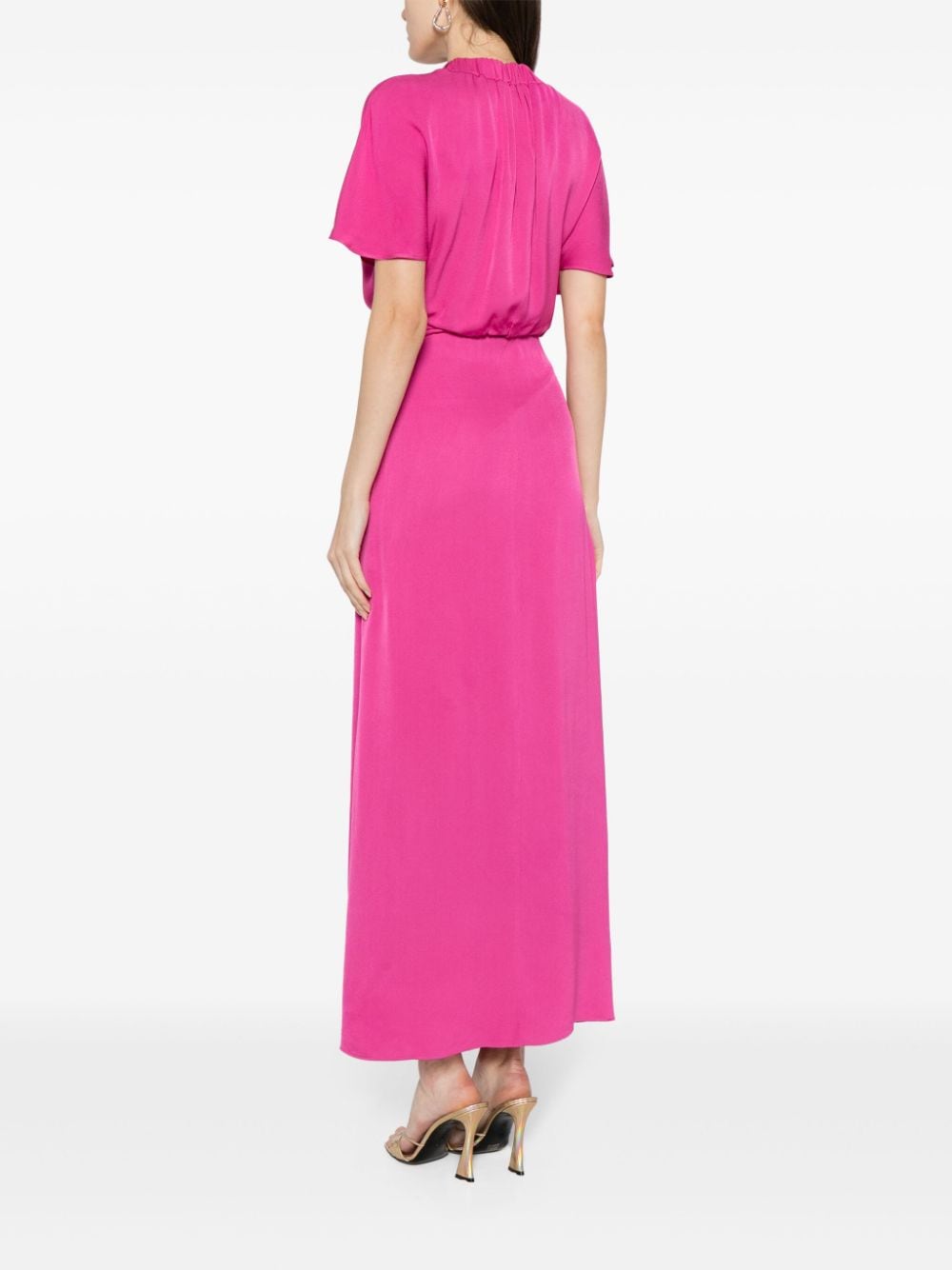 Shop Manning Cartell Amplify Gathered Maxi Dress In Purple