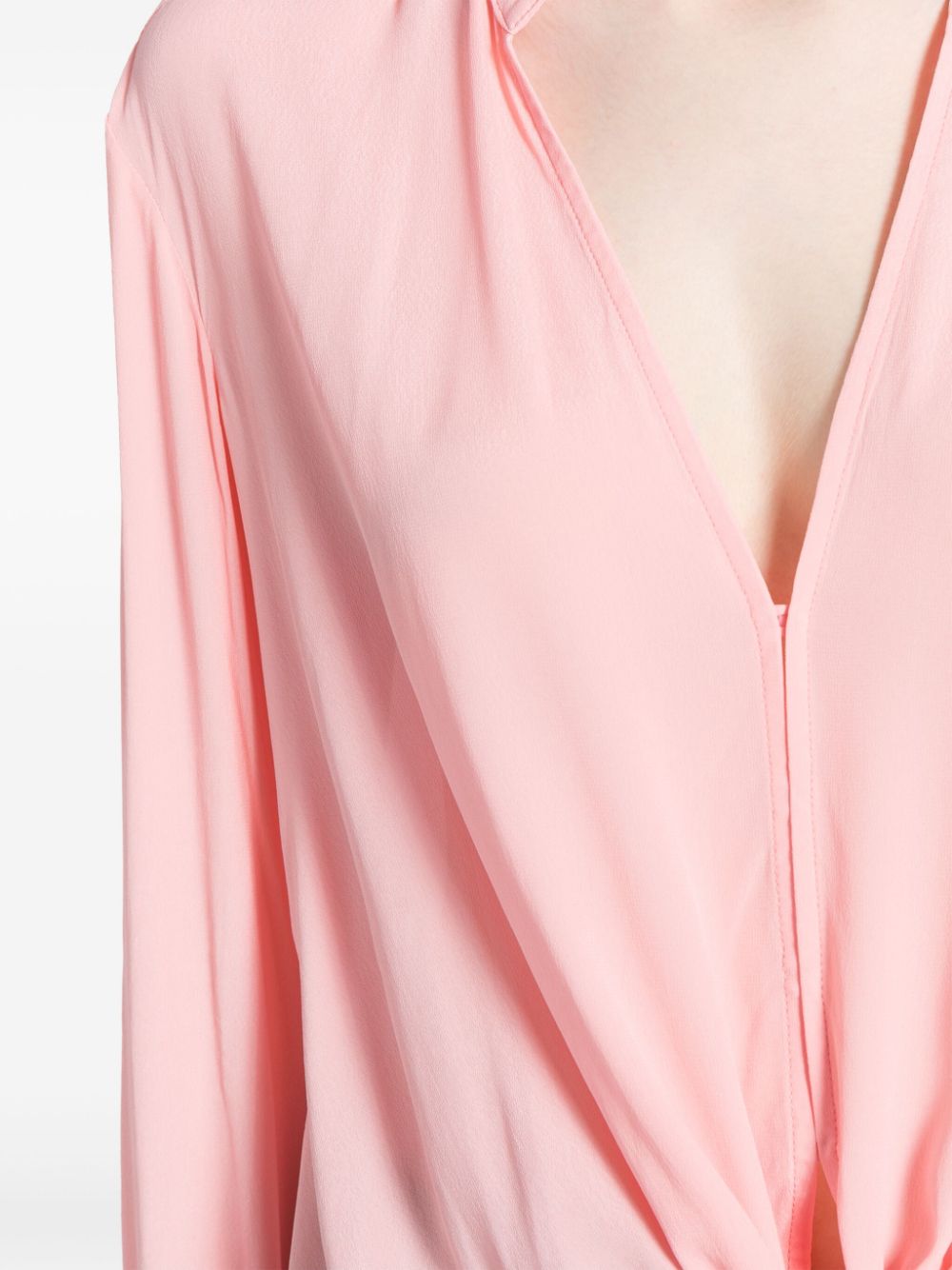 Shop Manning Cartell Interplay V-neck Blouse In Pink