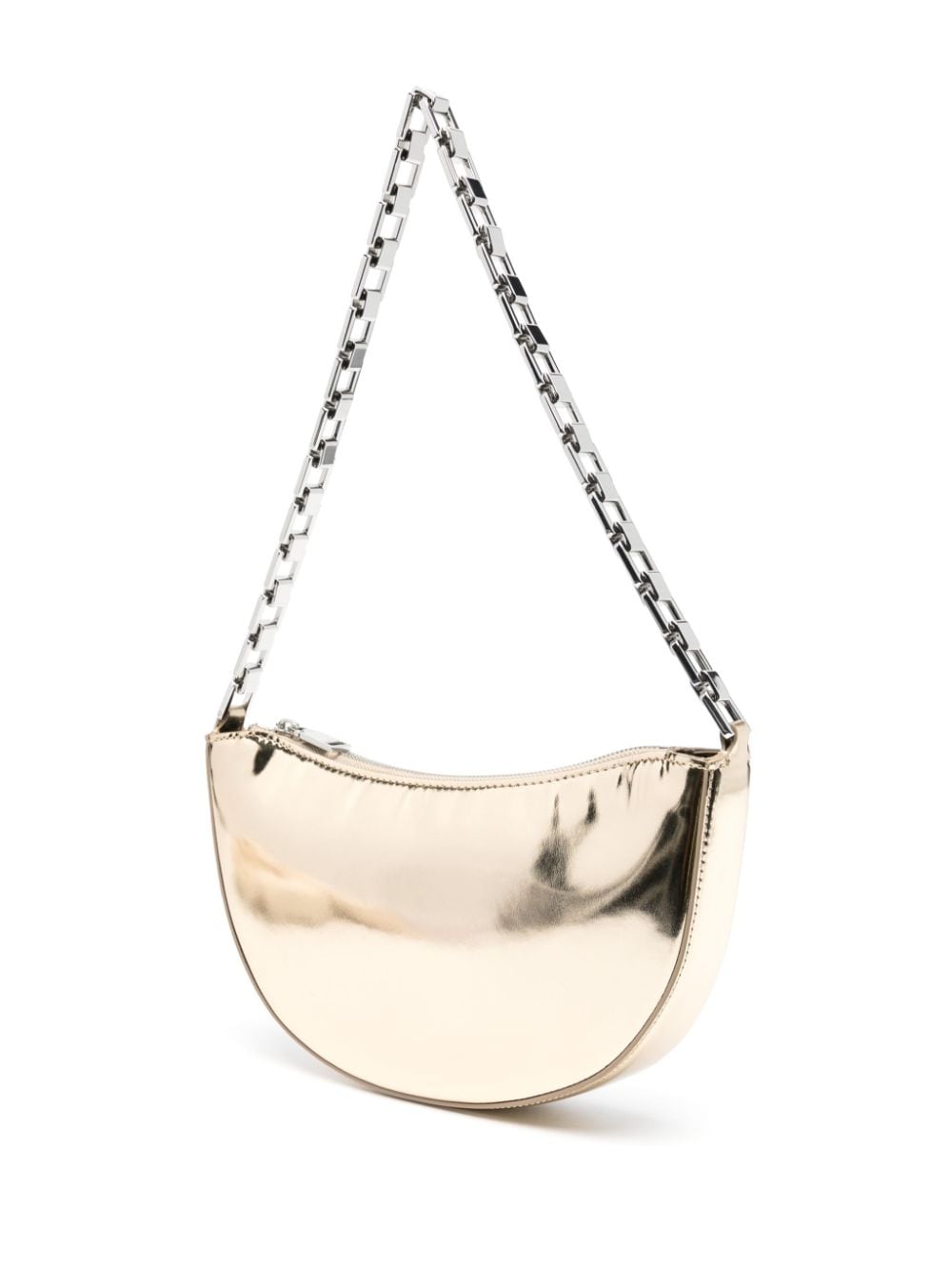 Shop Iro Arc Baby Patent Shoulder Bag In Gold
