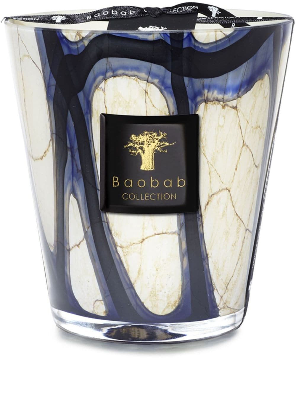 Shop Baobab Collection Medium Stones Lazuli Scented Candle In Blue
