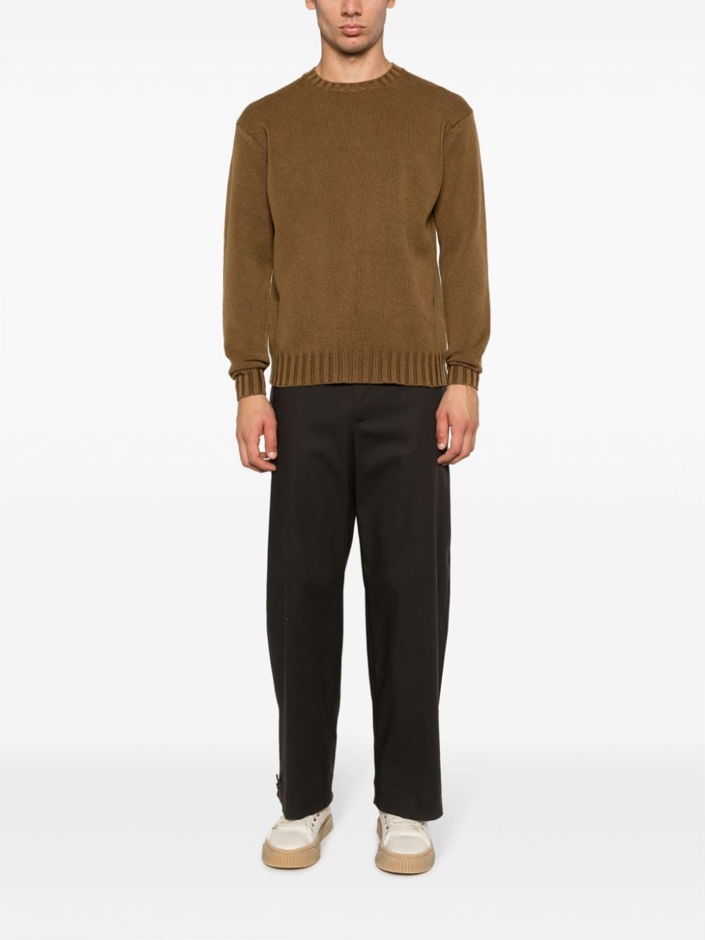 Auralee crew-neck wool jumper - Bruin