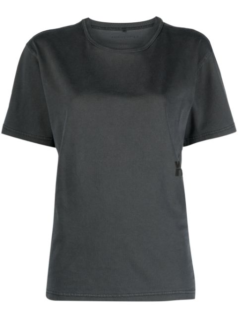 Alexander Wang Puff logo-embossed cotton T-shirt Women