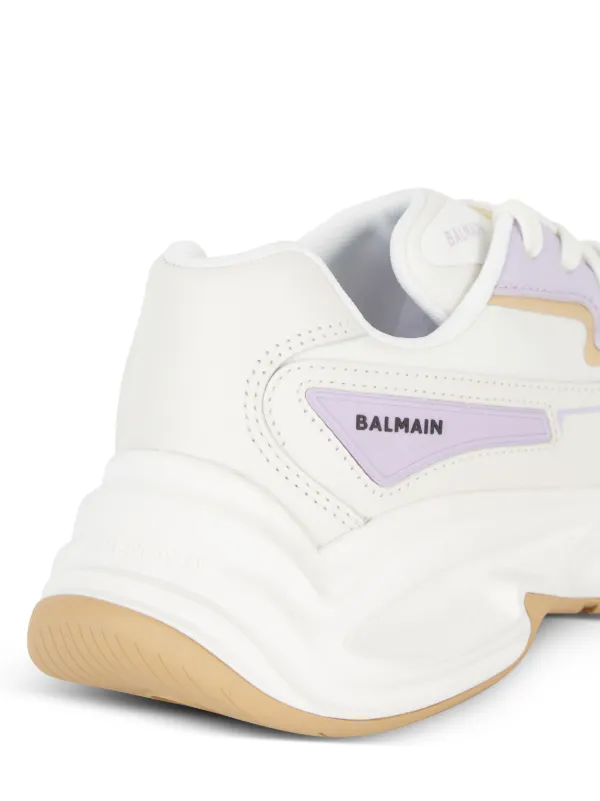 Balmain B-DR4G0N Panelled lace-up Sneakers | Neutrals