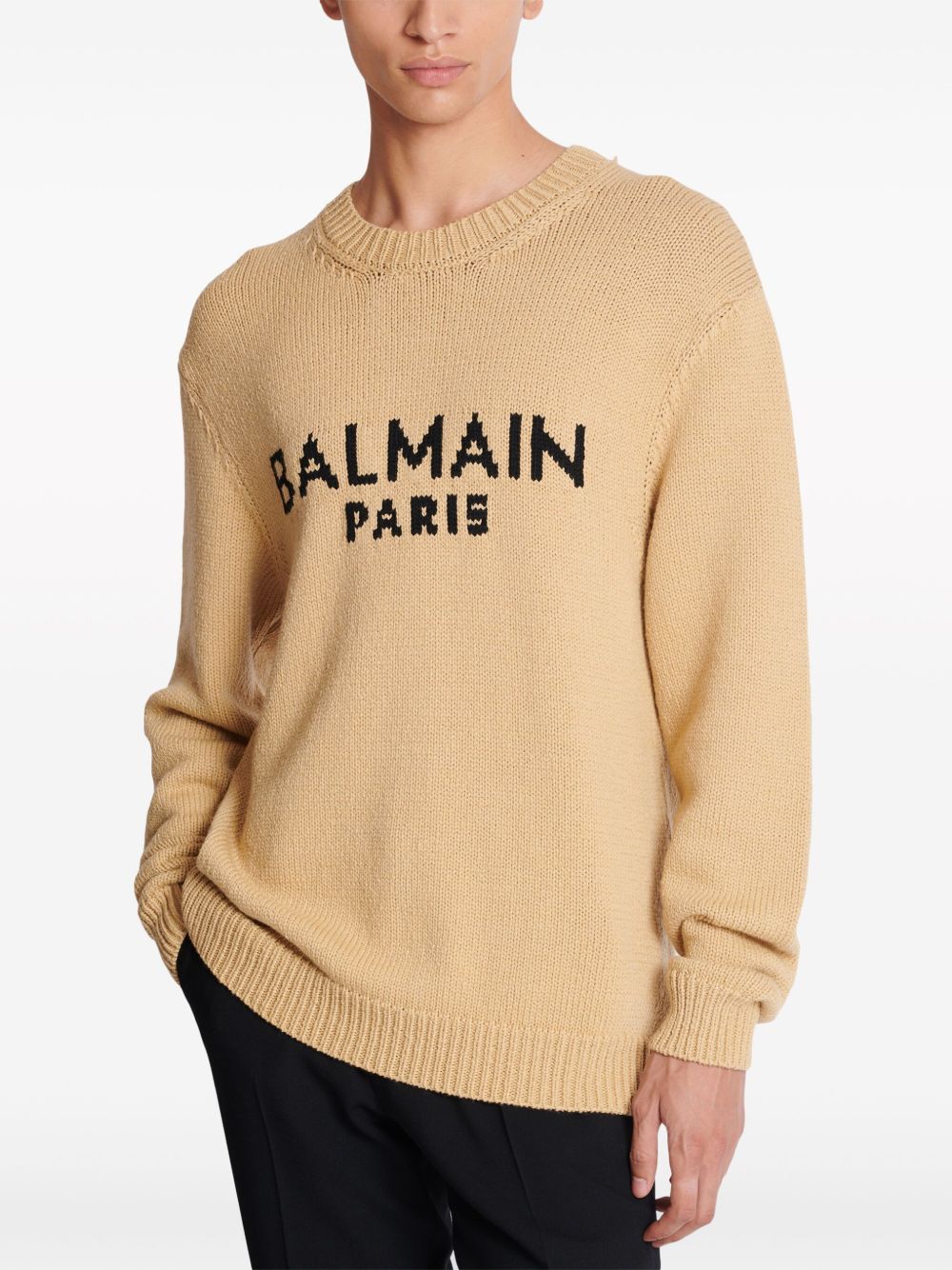 Balmain ロゴインターシャ セーター - Farfetch