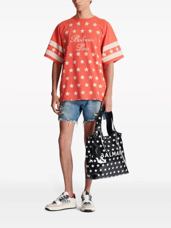 【関税込み】BALMAIN STAR PRINT T-SHIRT Balmain Star Logo T-Shirt | Saks Fifth Avenue