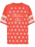 Balmain Signature Stars cotton T-shirt - Red