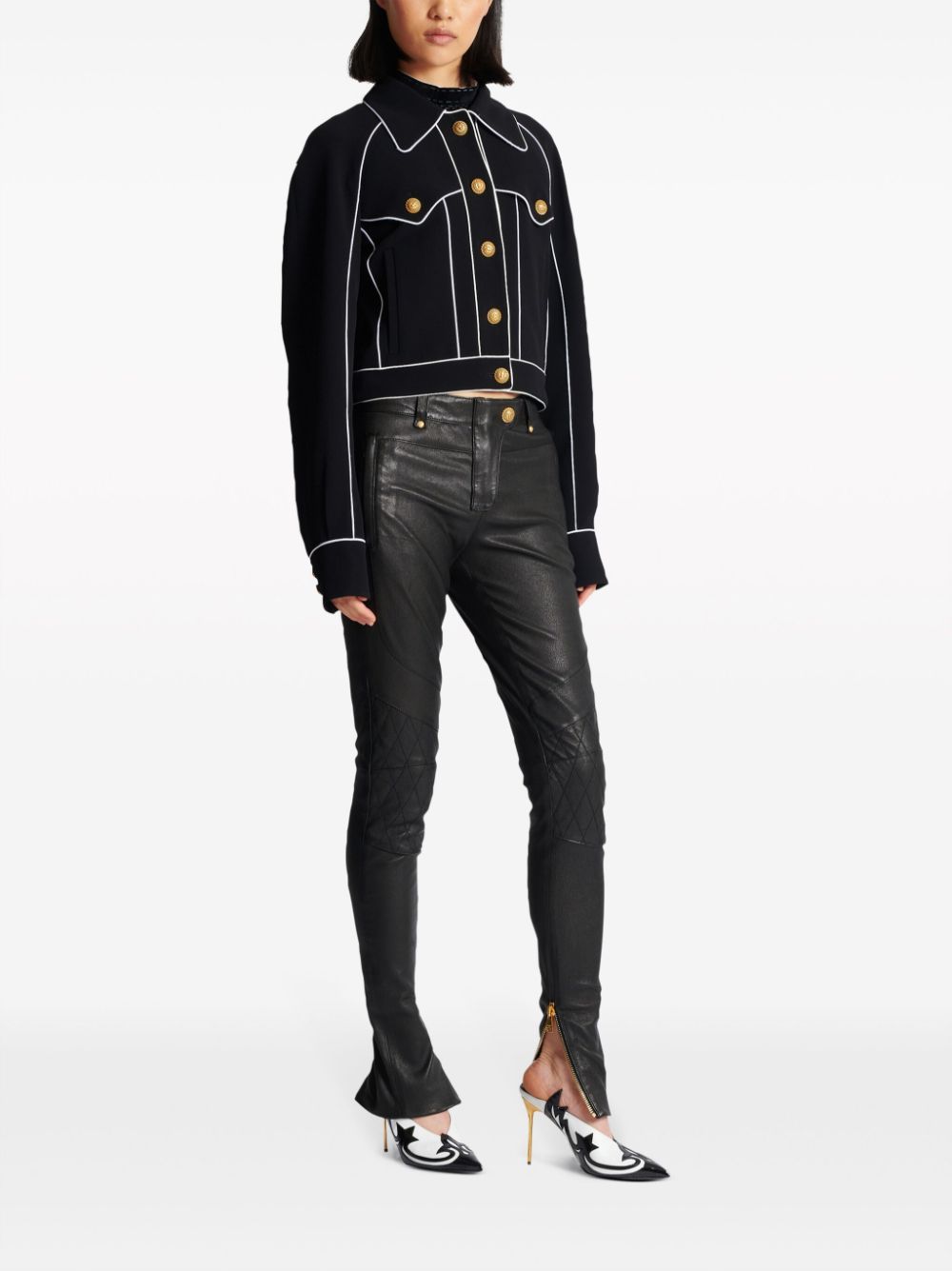 Balmain Western crepe jacket Women