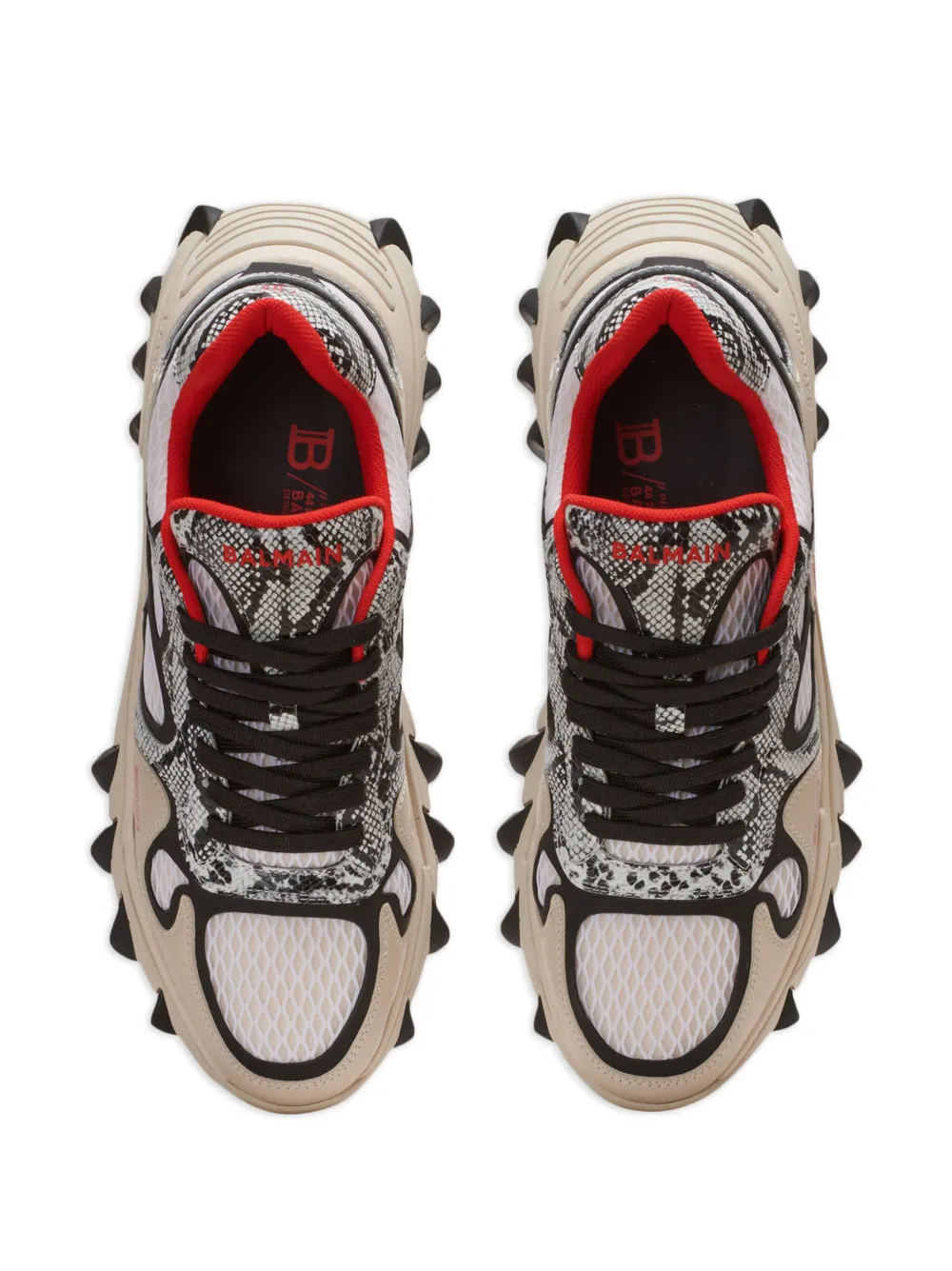 Balmain BEast Panelled Sneakers Farfetch