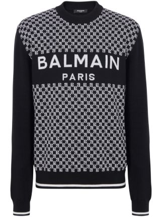 Balmain white jumper best sale