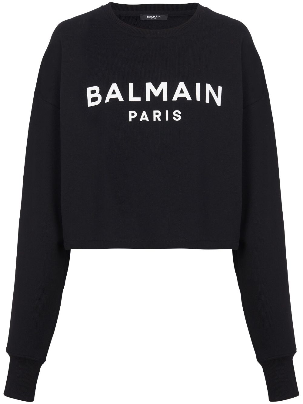 Balmain logo-print Cotton Sweatshirt - Farfetch