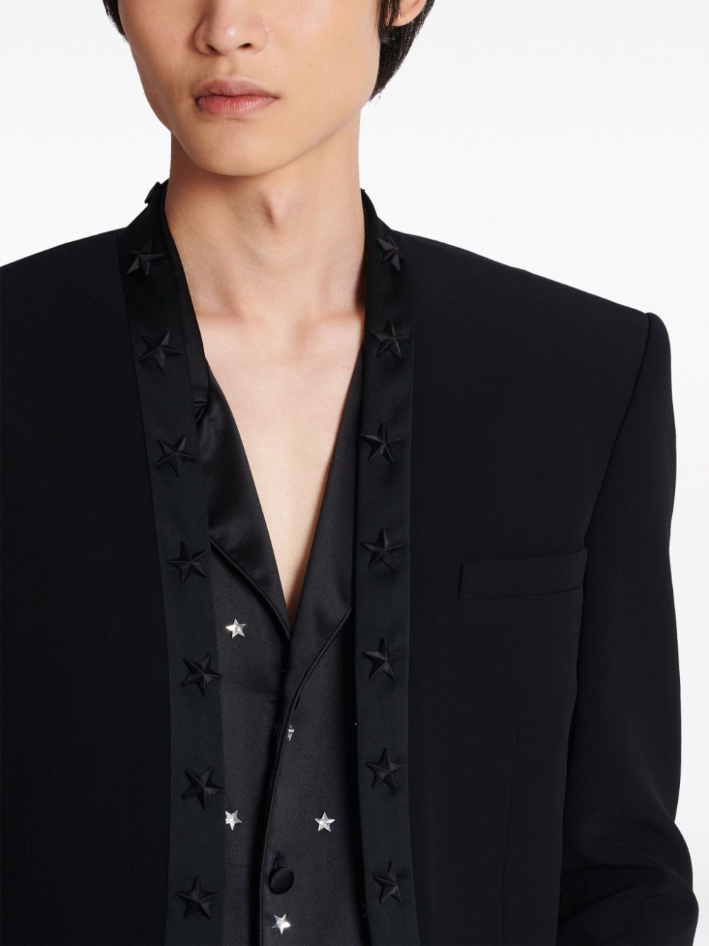 Balmain Spencer star-embroidered jacket Men