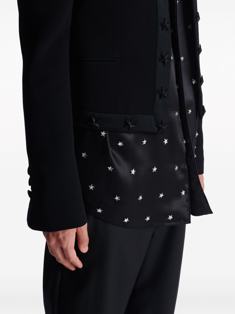 Balmain Spencer star-embroidered jacket Men